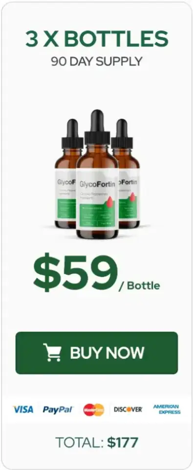 GlycoFortin 3 bottle package designed for extended wellness support