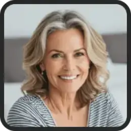 Linda Garcia user testimonial providing feedback about the natural wellness product