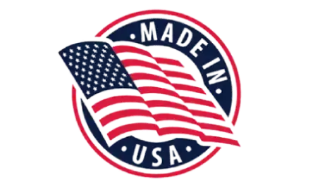 Made in USA quality manufacturing badge for health product standards
